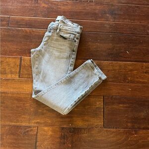 FRAME jeans, size 23, gray, le garçon style, 27” inseam
